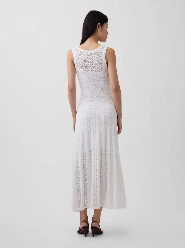 Pointelle-maxidress