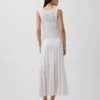 Pointelle-maxidress