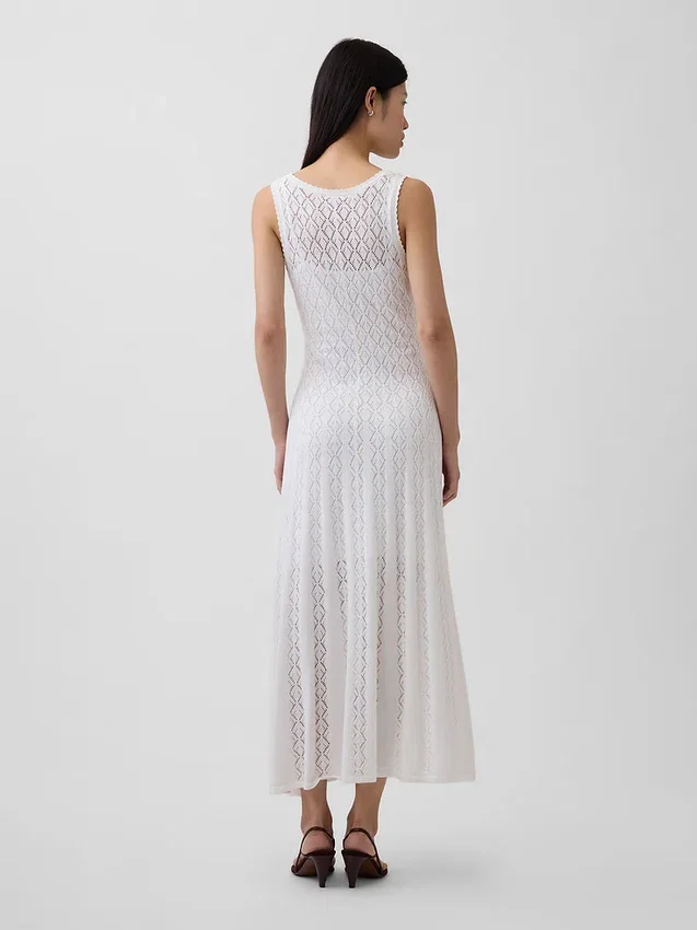 Pointelle-maxidress