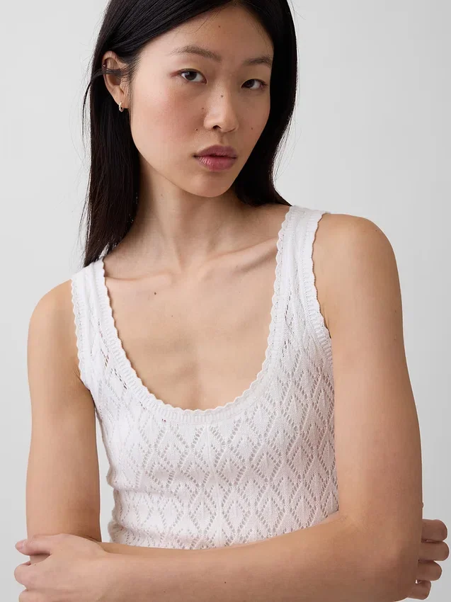 Pointelle-maxidress