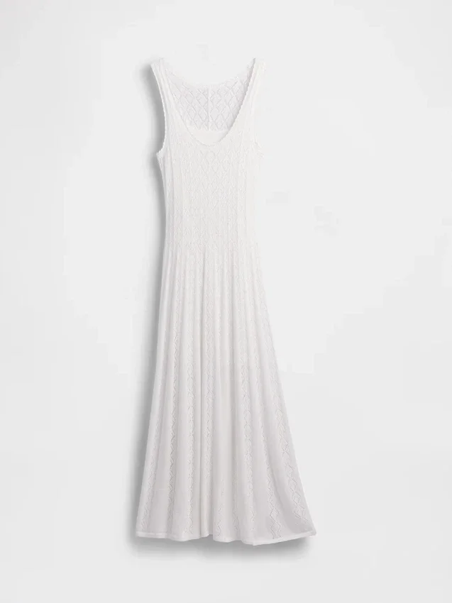 Pointelle-maxidress