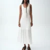 Pointelle-maxidress
