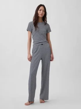 Pointelle-pyjamas-T-skjorte