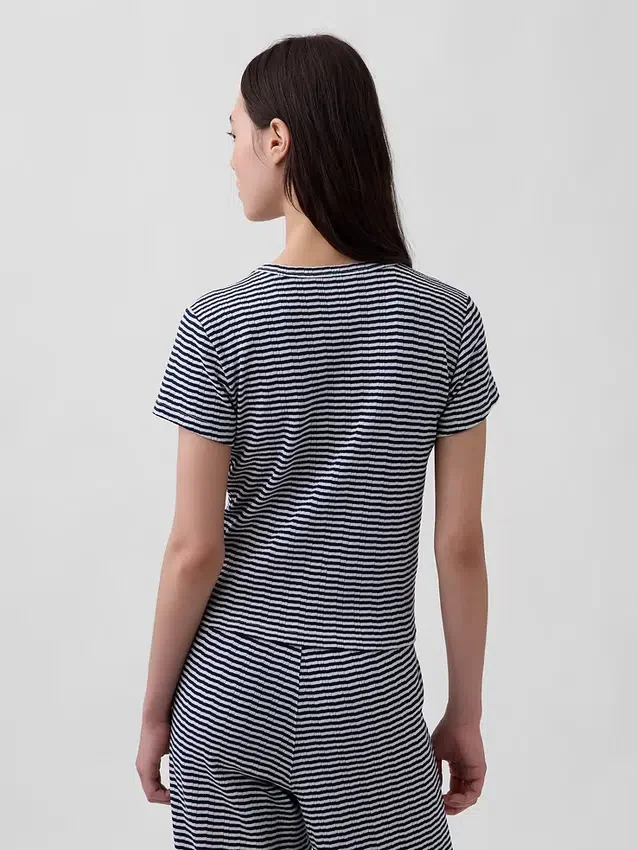 Pointelle-pyjamas-T-skjorte