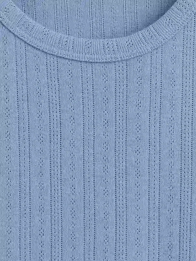 Pointelle-pyjamas-T-skjorte