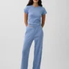 Pointelle-pyjamas-T-skjorte