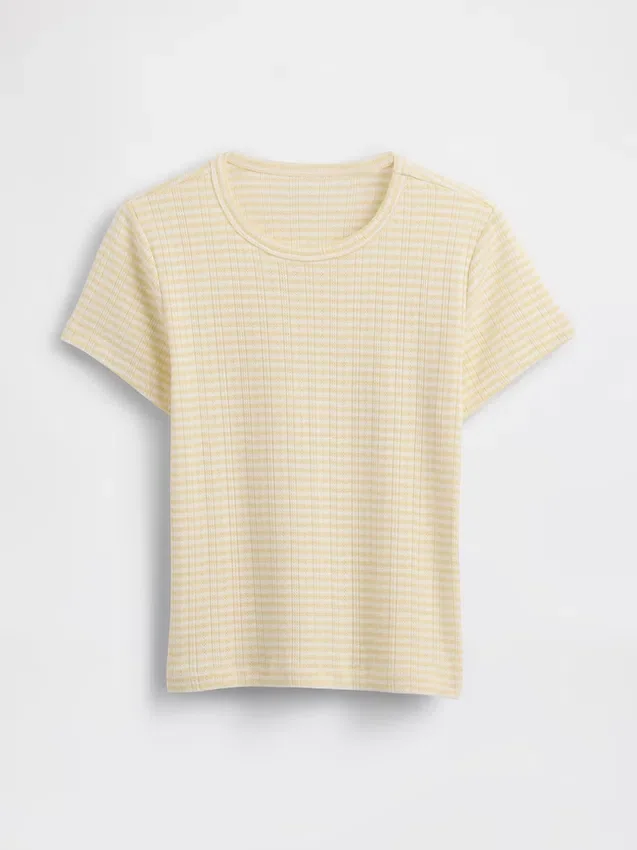 Pointelle-pyjamas-T-skjorte