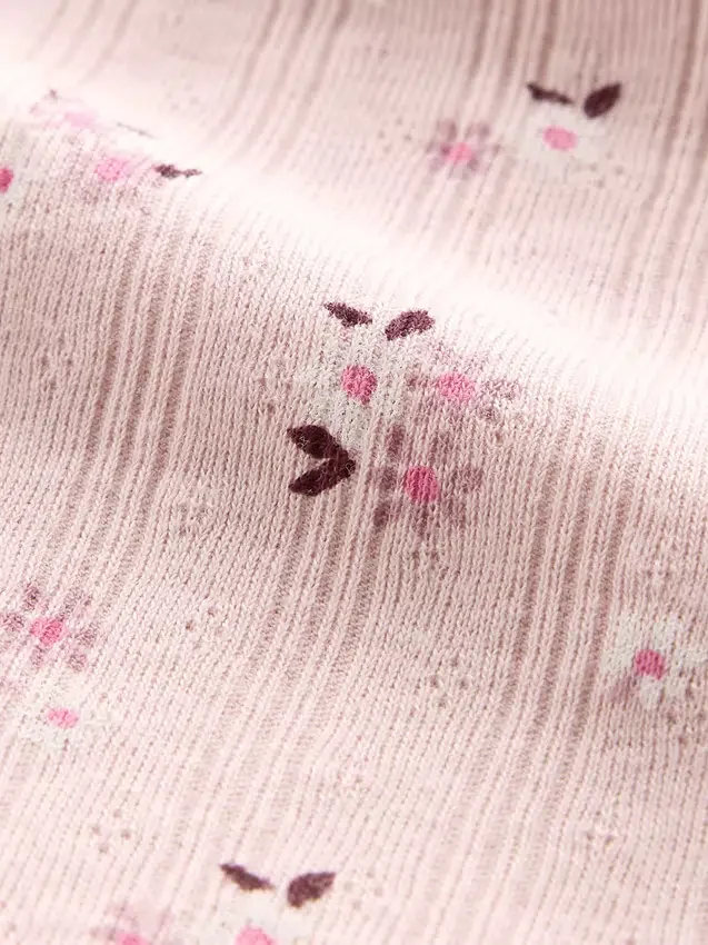 Pointelle-ribbet cami-top for barn