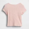 Pointelle-ribbet T-skjorte for Baby og Småbarn