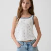 Pointelle-tanktop for barn