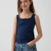 Pointelle-tanktop for barn