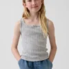 Pointelle-tanktop for barn