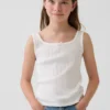 Pointelle-tanktop for barn