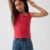 Pointelle-tanktop for barn