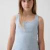 Pointelle-tanktop for barn