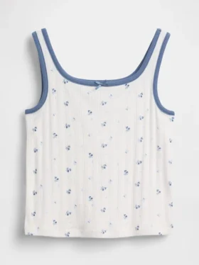 Pointelle-tanktop for barn