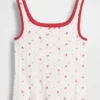 Pointelle-tanktop for barn