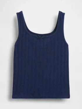 Pointelle-tanktop for barn