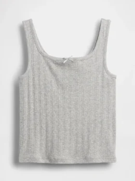 Pointelle-tanktop for barn