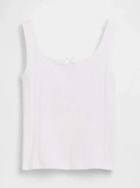 Pointelle-tanktop for barn
