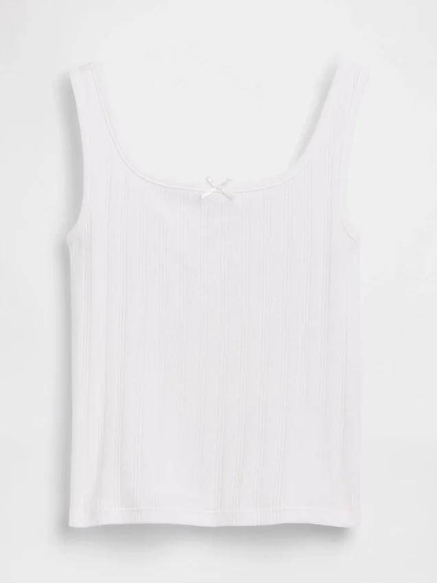Pointelle-tanktop for barn