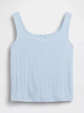 Pointelle-tanktop for barn