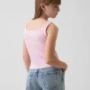 Pointelle-tanktop for barn