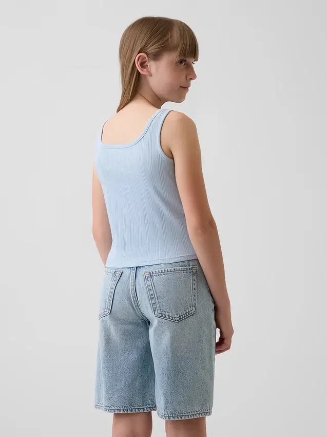Pointelle-tanktop for barn