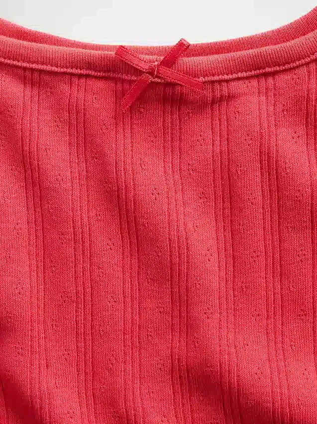 Pointelle-tanktop for barn