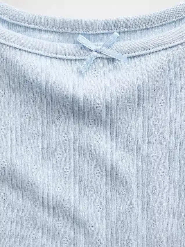 Pointelle-tanktop for barn
