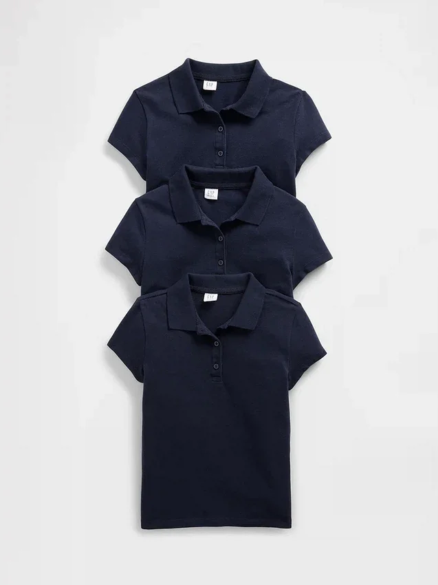Polo-skjorte for barn (3-pakning)