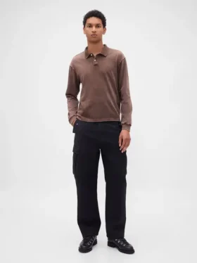 Polo-skjorte i tykk jersey