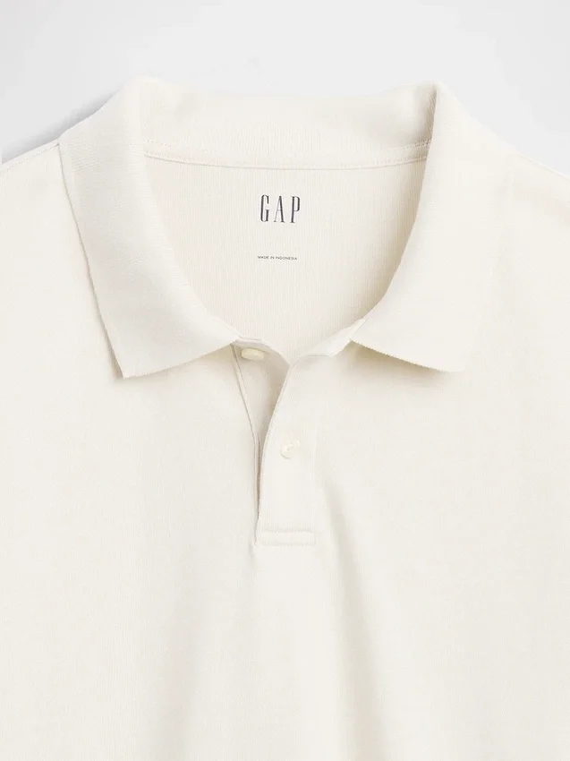 Polo-skjorte i tykk jersey