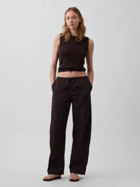 Poplin Easy Barrel-bukser
