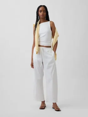 Poplin Easy Barrel-bukser