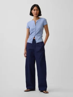 Poplin Easy Barrel-bukser