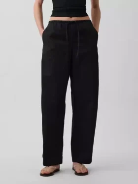 Poplin Easy Barrel-bukser