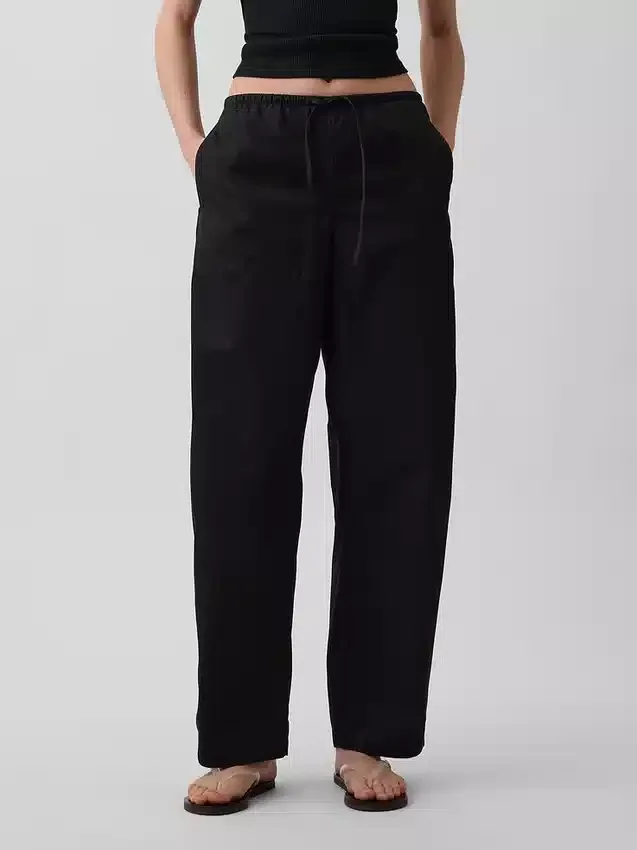 Poplin Easy Barrel-bukser