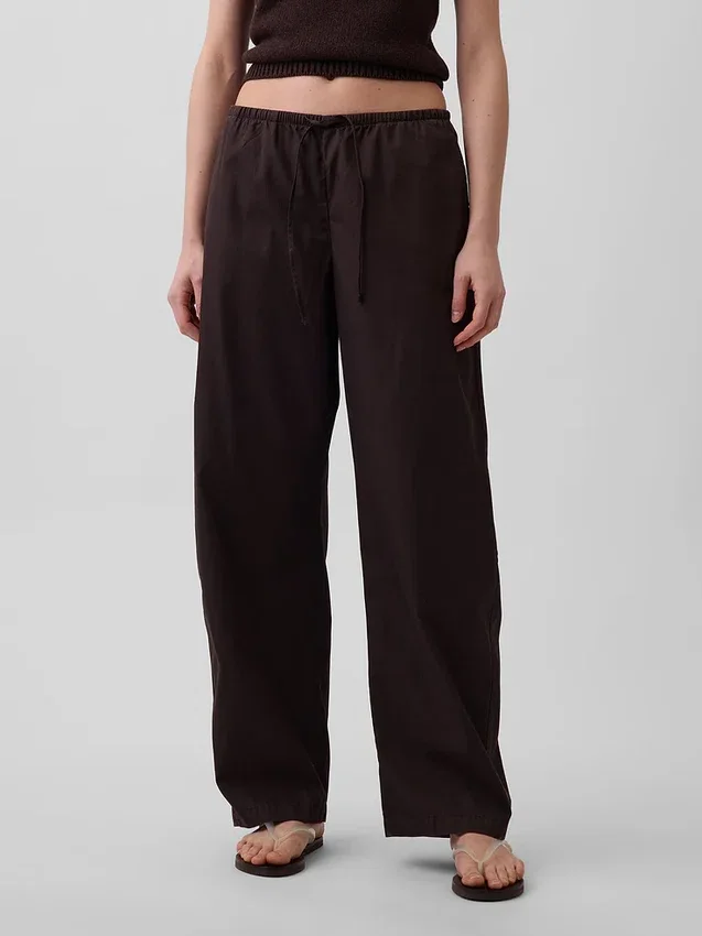 Poplin Easy Barrel-bukser