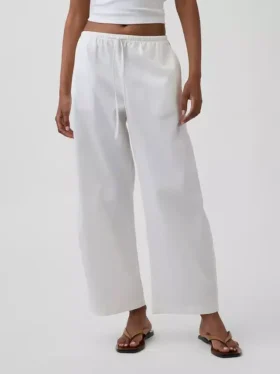 Poplin Easy Barrel-bukser