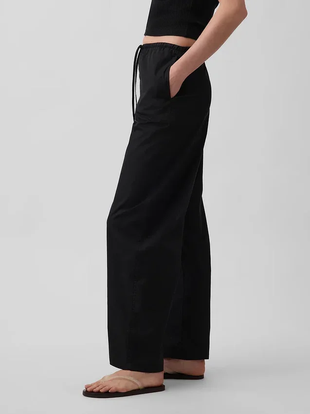 Poplin Easy Barrel-bukser