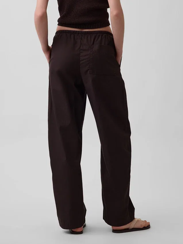 Poplin Easy Barrel-bukser