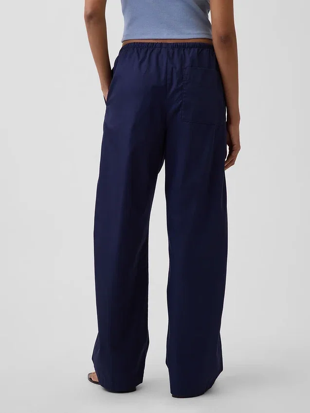 Poplin Easy Barrel-bukser