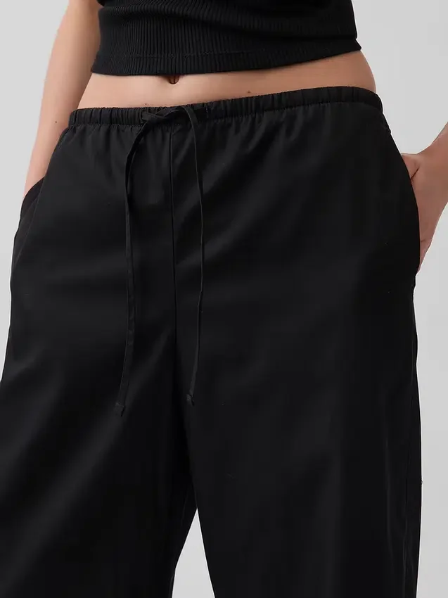 Poplin Easy Barrel-bukser