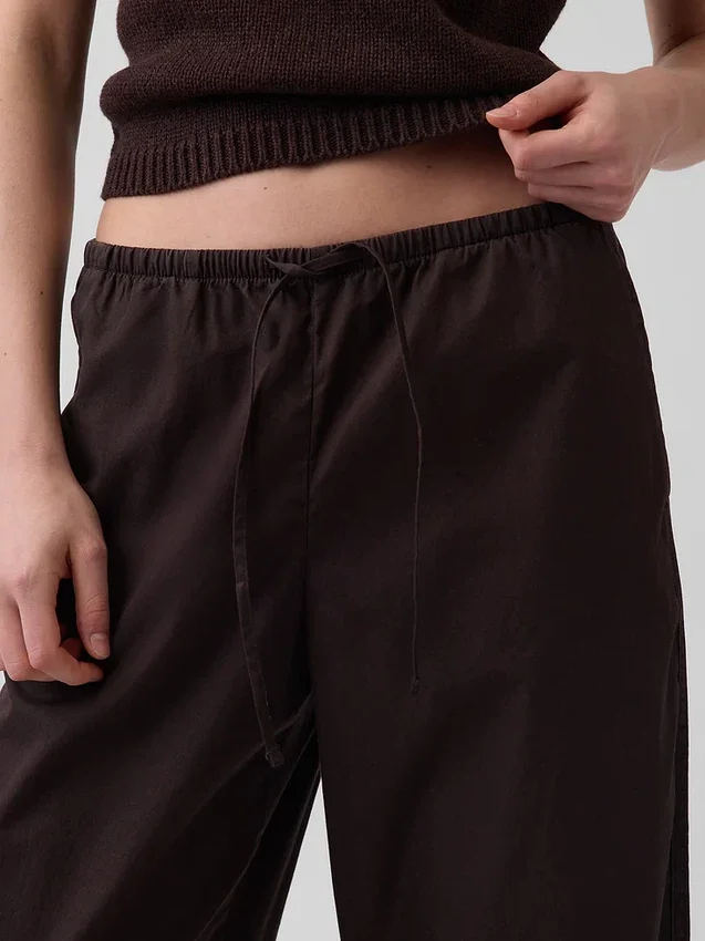 Poplin Easy Barrel-bukser