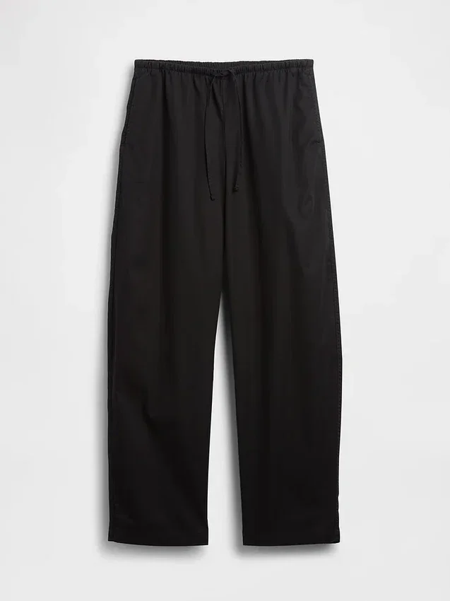 Poplin Easy Barrel-bukser