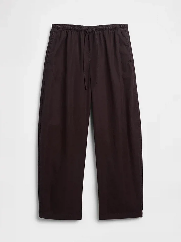 Poplin Easy Barrel-bukser