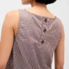 Poplin-tanktop med båthals