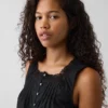 Poplin-tanktop med pintucks