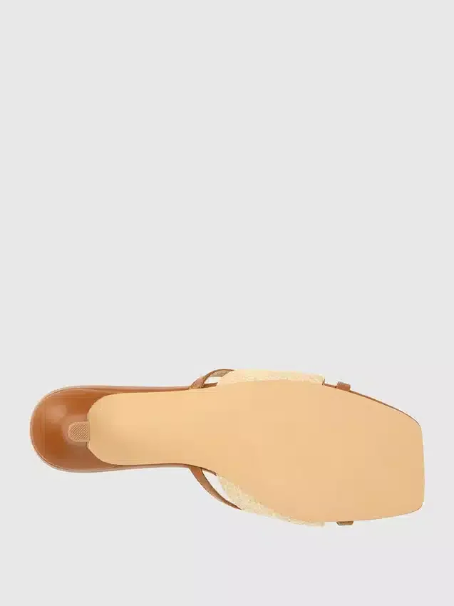 Porter-sandal med hæl